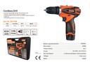 Shind - CD5818 Cordless hand drill/electric screwdriver 37646