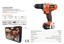 Shind - CD5813 Cordless Hand Drill/Electric Screwdriver 37645