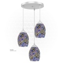 Trible Celling Mosaic Glass Light