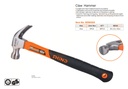 Shind - 16OZ claw hammer with plastic handle 94555