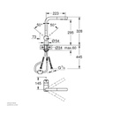 GROHE Minta OHM sink L-spout pull-out spray 30274000