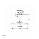 GROHE Rainshower Mono 310 Cube Head shower set ceiling 142 mm , 1 spray , 26566AL0 , brushed hard graphite