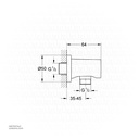 GROHE Rainshower Shower outlet elbow 1/2" , 27057AL0 , brushed hard graphite