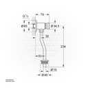 GROHE Press urinal flush valve , 37396000 , chrome