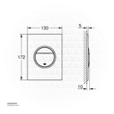 GROHE Nova Cosmopolitan WC wall plate S 37601P00