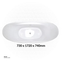 Banyu (Oval)ZS-9026 Acrylic bathtub  730*1720