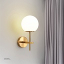 Wall Light E27 MB4004 Gold with a White Ball