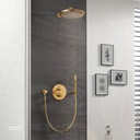 GROHE Rainshower Cosmopolitan 310 Head shower set 380 mm , 1 spray , 26066GLF , cool sunrise