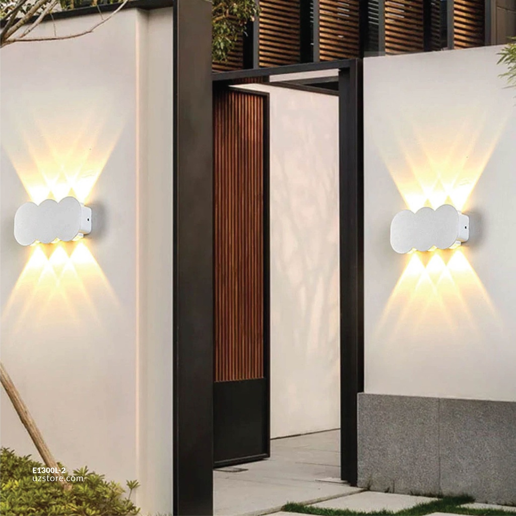 LED Outdoor Wall light WA12-2  6*1W WW Silver AC85V-265V 