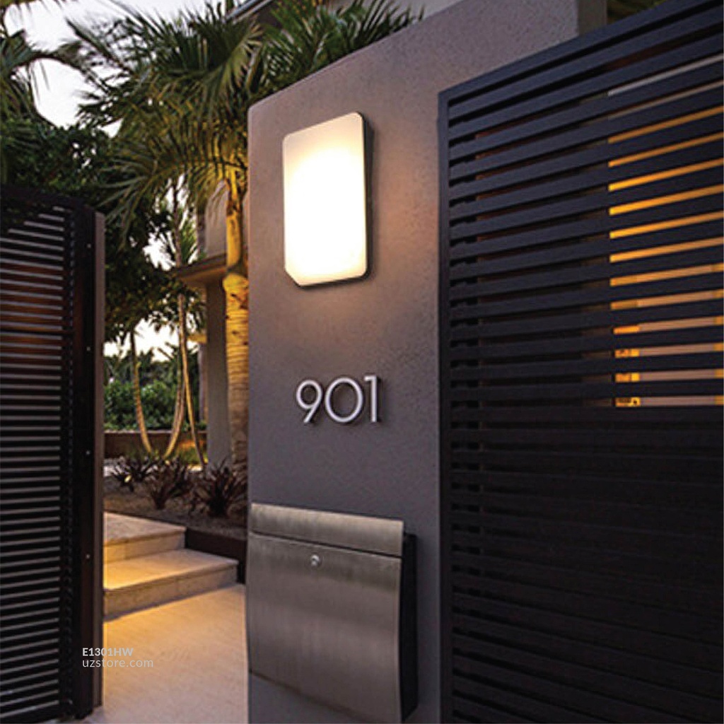 LED Outdoor Wall LIGHT AB-128 WW SILVER