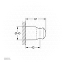 GROHE Relexa Wall hand shower holder , 28605000 , chrome