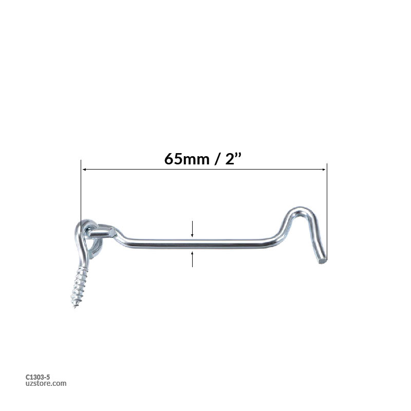 Window Hooks 2.5" every boxes 5 Pscs CT-2132