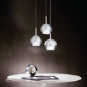 Smoky grey Glass Hanging Light MD3227-130-3 D130