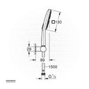 GROHE RSH SmAct CUBE 130 handshw set 9,5l adj. 26588000