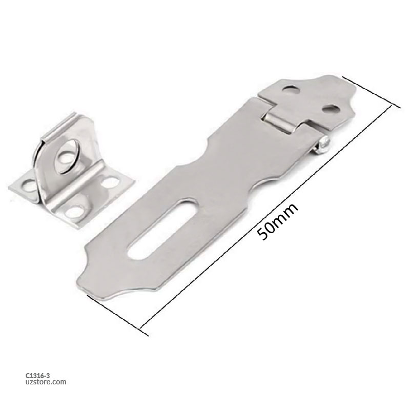 Door Latch Lock stainless steel Hasp Staple 2" CT-8003