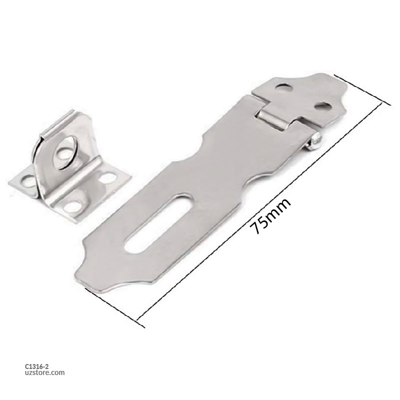 Door Latch Lock stainless steel Hasp Staple 3" CT-8002