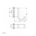 GROHE Selection Single robe hook , 41039000 , chrome