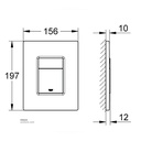 GROHE 38732000 | Skate Cosmopolitan WC Wall Plate