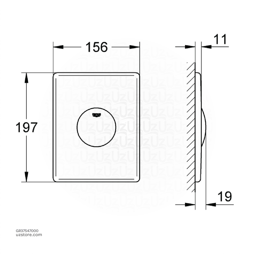 GROHESkate wall plate 37547000