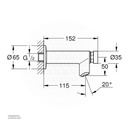 GROHEEuroeco CT self-clos. basin exp 36266000