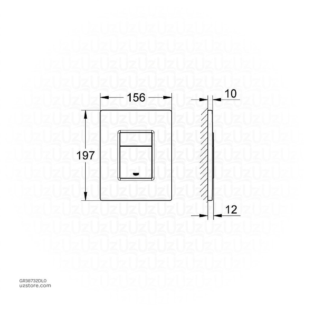 GROHE Skate Cosmopolitan Wall plate , 38732DL0 , brushed warm sunset
