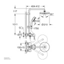 GROHENTempCosmopolitan 210 shower syst. OHM 26224001