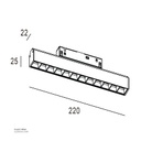 Magnet Track lamp(48V) 9W 410053