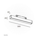 Magnet Track lamp(48V) 7.2W  410054