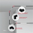 Surface Mounted Magnet Trackline Horizontal connector 48V  410023