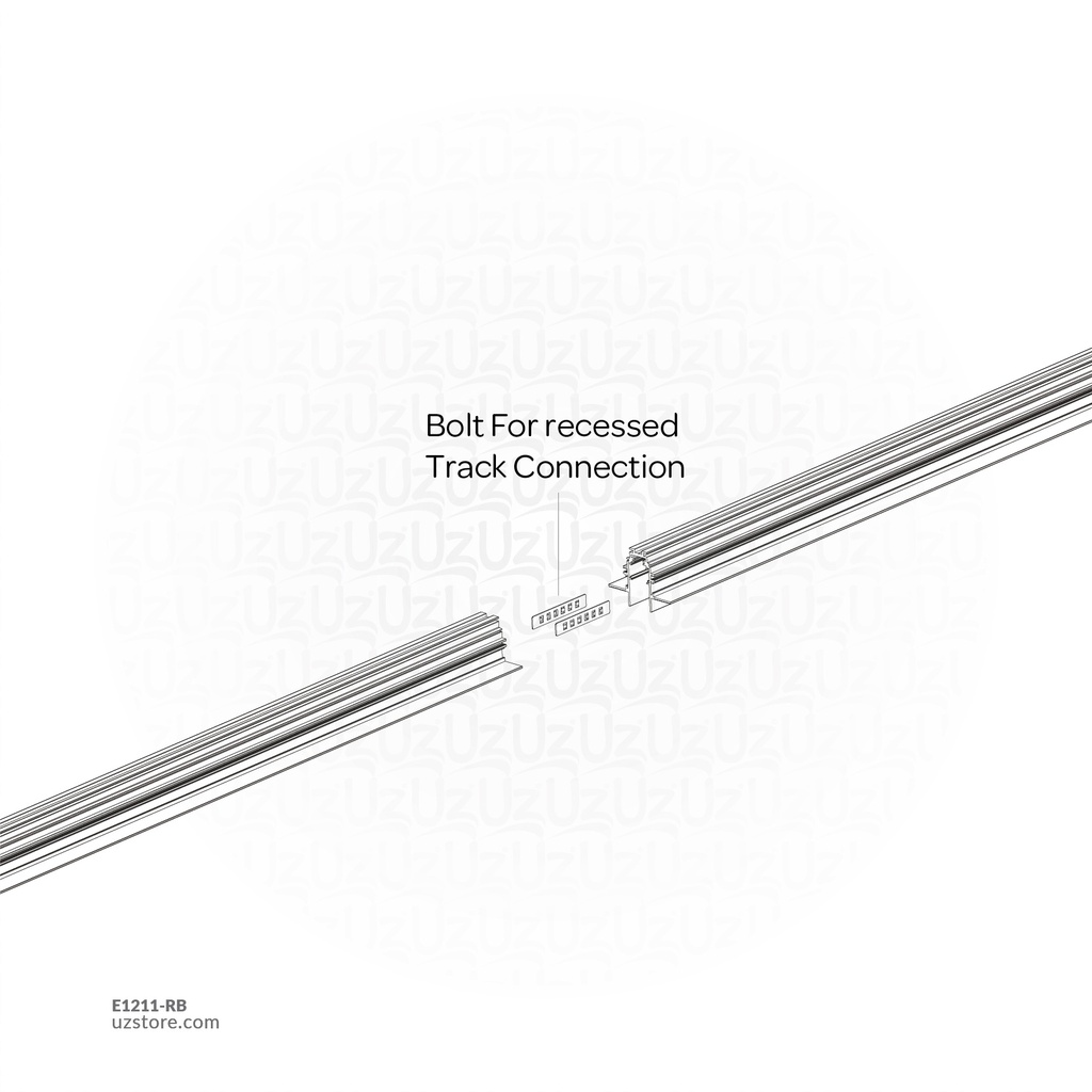 Bolt For recessed Track Connection 410030