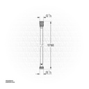 GROHE Silverflex Shower hose , 28388A01 , hard graphite