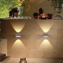 LED Outdoor Wall LIGHT 800-2 WW Silver