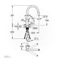 GROHEEurosmart Cosmo OHM sink C-sp Dual Spray 31481001