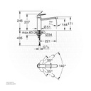 GROHEEurosmart Cosmopolitan OHM sink md.sp. 30193000