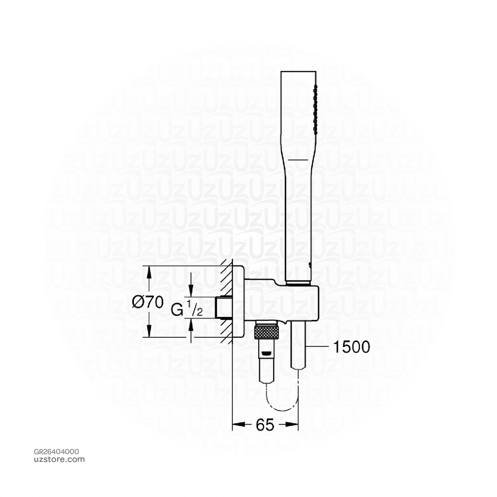 GROHEEUPH Cosmopolitan Stick handshw set 9,5 26404000