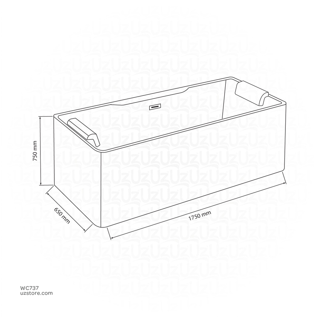 Banyu (Oval)ZS-9026 Acrylic bathtub  730*1720