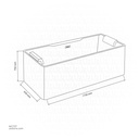 Banyu (Oval)ZS-9026 Acrylic bathtub  730*1720