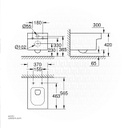 GROHECube Ceramic WC wall hung riml hor.outl 3924500H/39488000