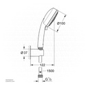 GROHE NTempCosmop 100 III handshw set 7,6l 2758800F