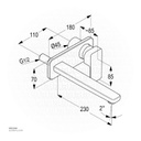 Profile star Concealed Basin Mixer (230mm Spout) RAK14124