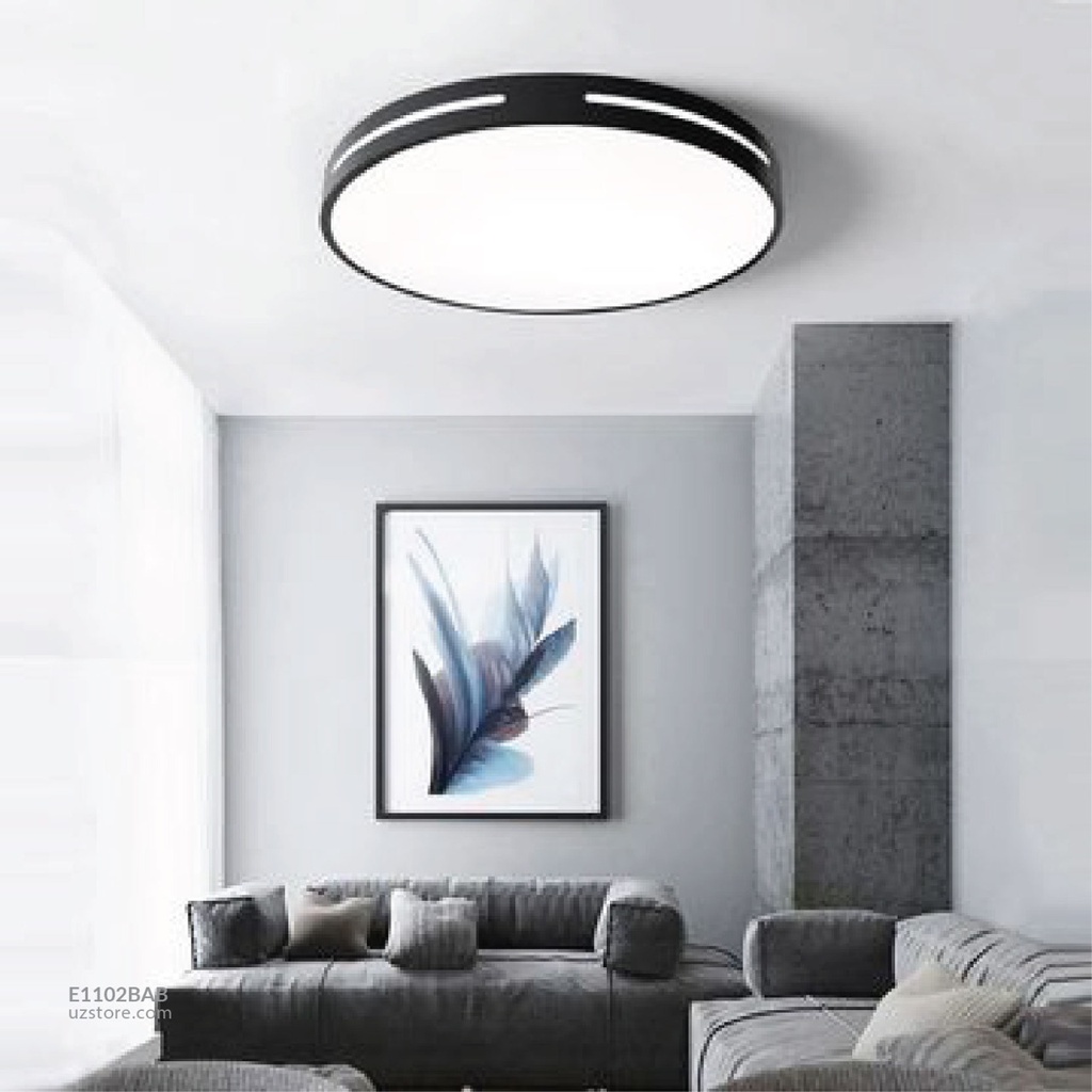 LED Ceiling Light 6068 Black Frame