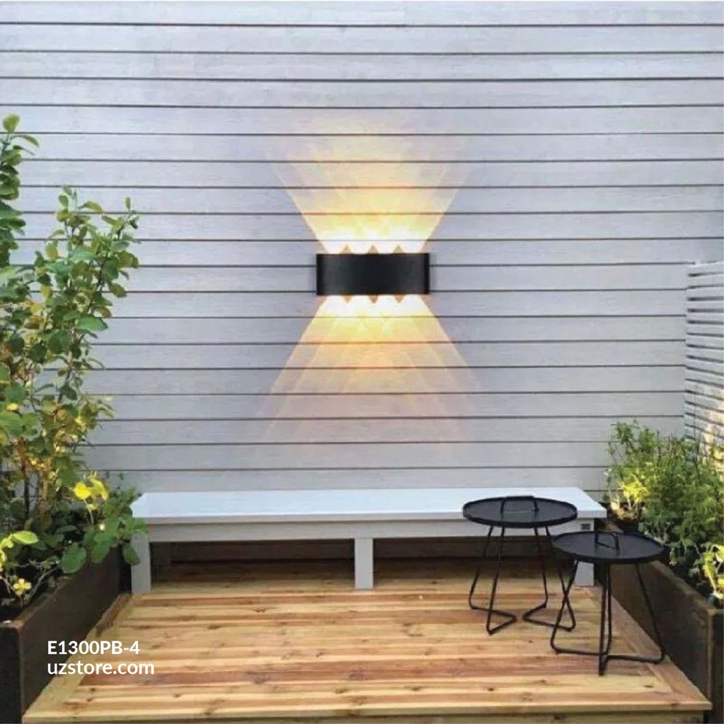 LED Outdoor Wall light 036  8*3W WW Silver  AC85V-265V 