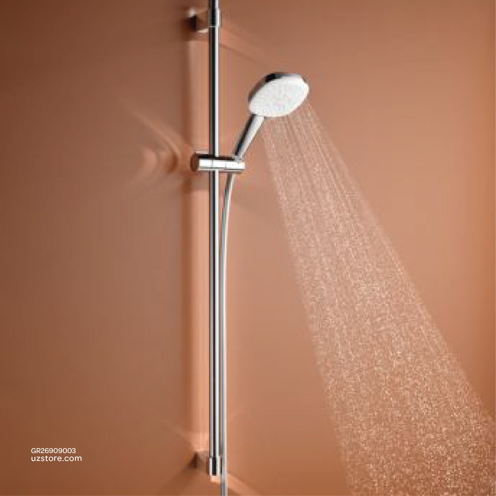 GROHE Tempesta Cube 110 Shower rail set 3 sprays (Rain , Jet , Massage) , 26909003 , chrome