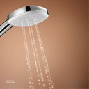 GROHE Tempesta Cube 110 Shower rail set 3 sprays (Rain , Jet , Massage) , 26909003 , chrome