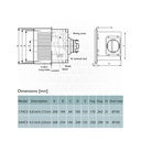Hayashi Ceeling mount ventilating fan 6" 17 HCV