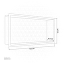 Gold Stainless steel Single Niche walls with light 100x50x12.5cm , B10021K-LED