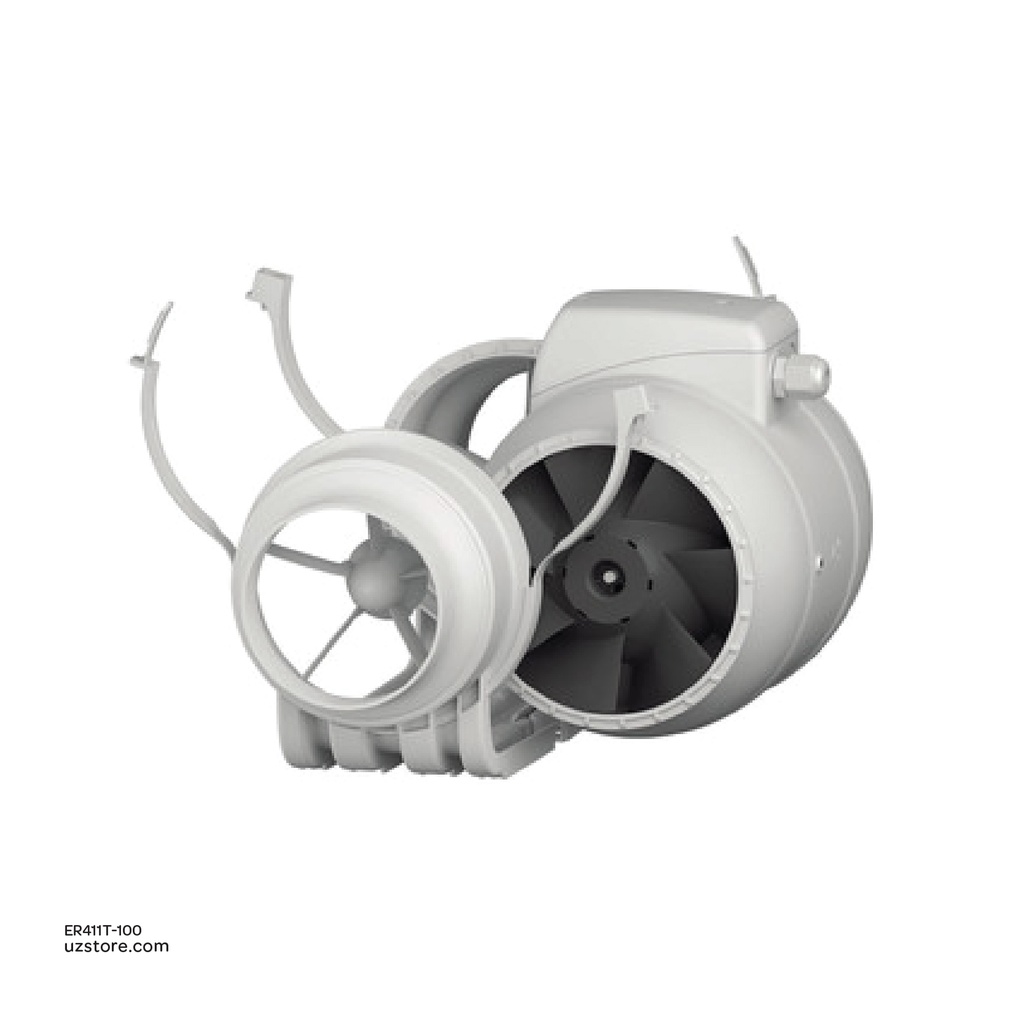 In line mixerd flow Axial duct fan ERA TYPHOON 100 2SP Made in Russia 