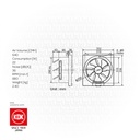 EX.FAN 10"KDK SQ 25 AUHT