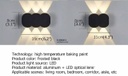LED Outdoor Wall light WA12-2  6*1W WW Black AC85V-265V