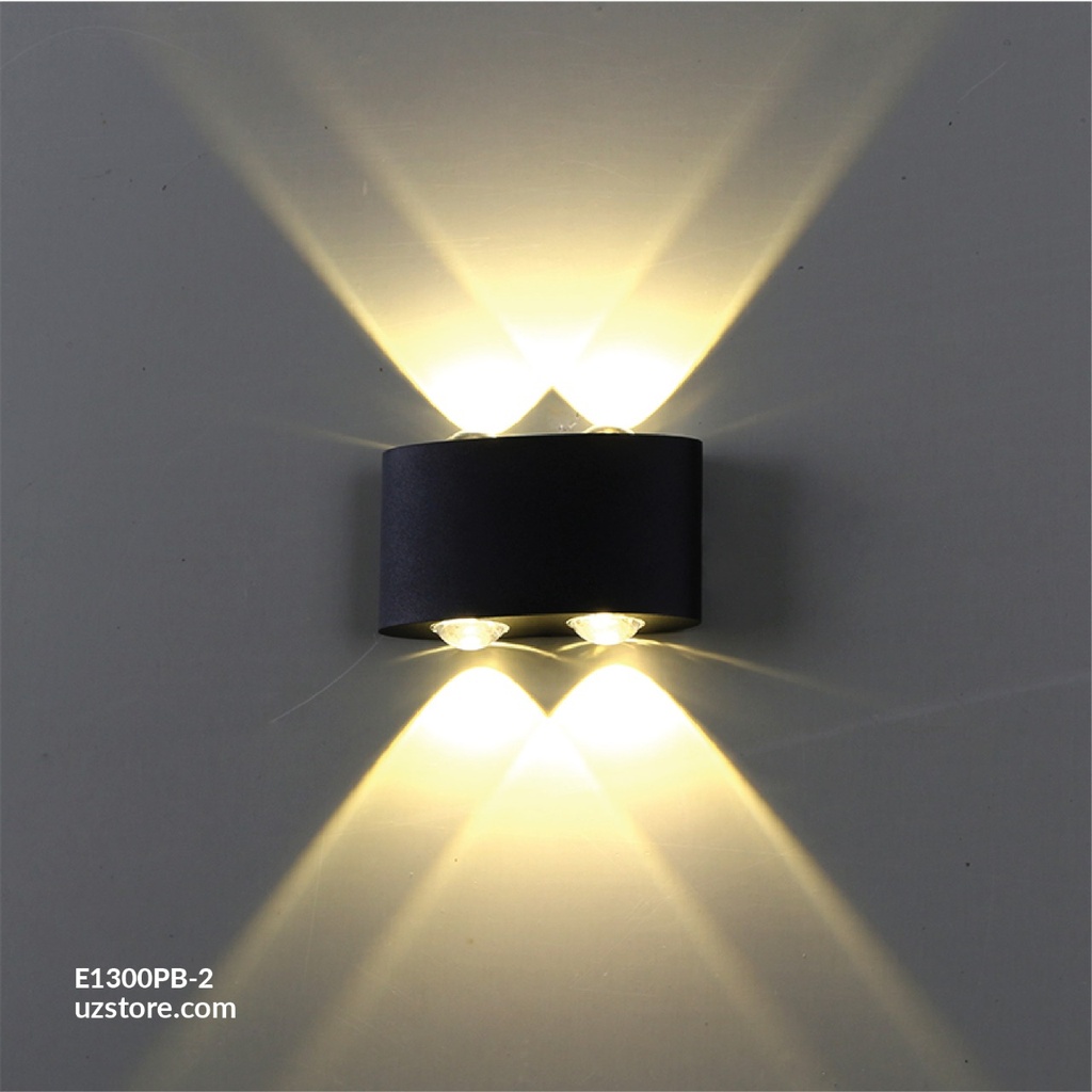 LED Outdoor Wall light 038  4*3W WW Black  AC85V-265V